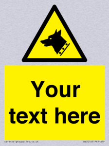 Custom Warning: Guard dog